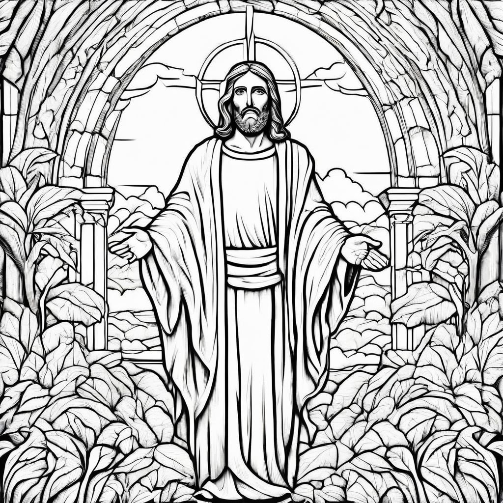 coloring page jesus