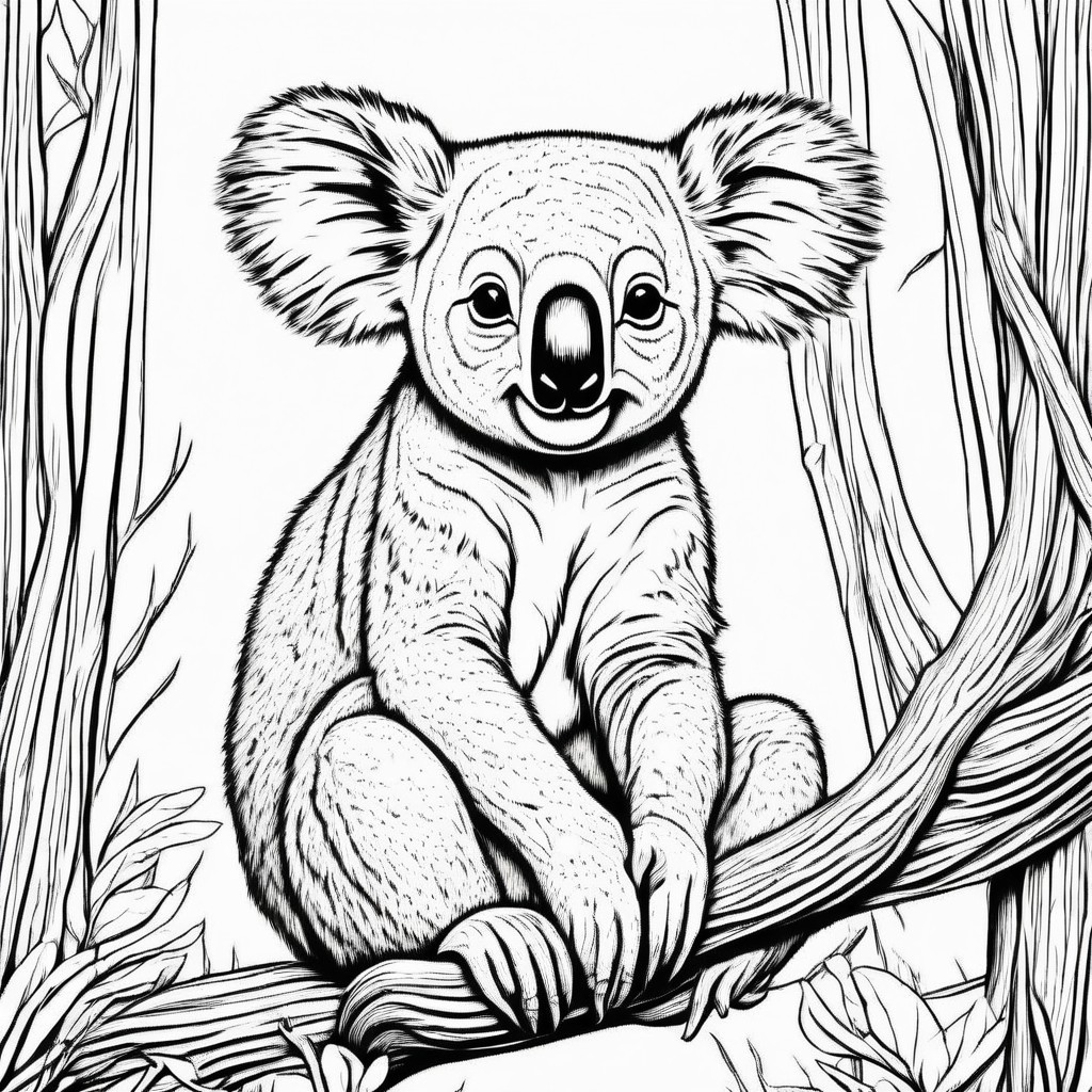 coloring page koala2