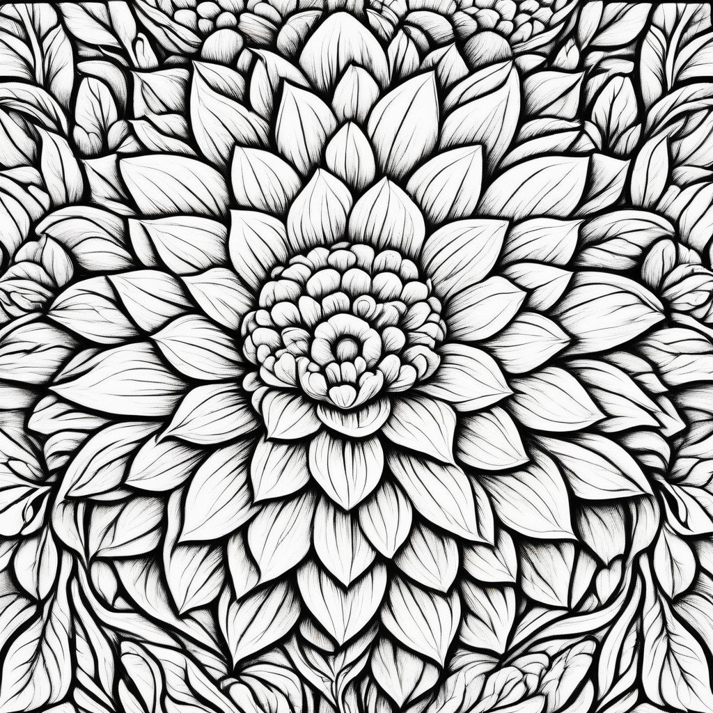 coloring page of flowers