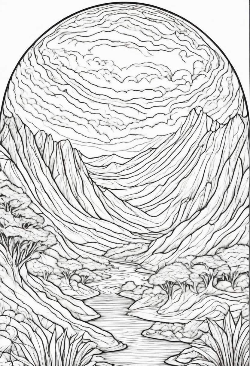 coloring page earth
