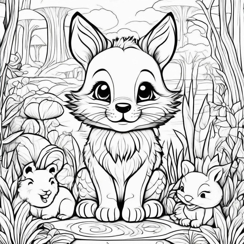 coloring page animals